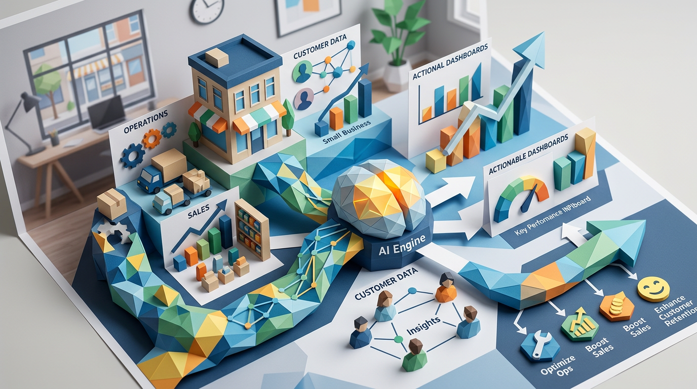 A Practical Guide to AI-Driven Data Analytics for Small Businesses: Turning Operations, Sales, and Customer Data into Actionable Insights