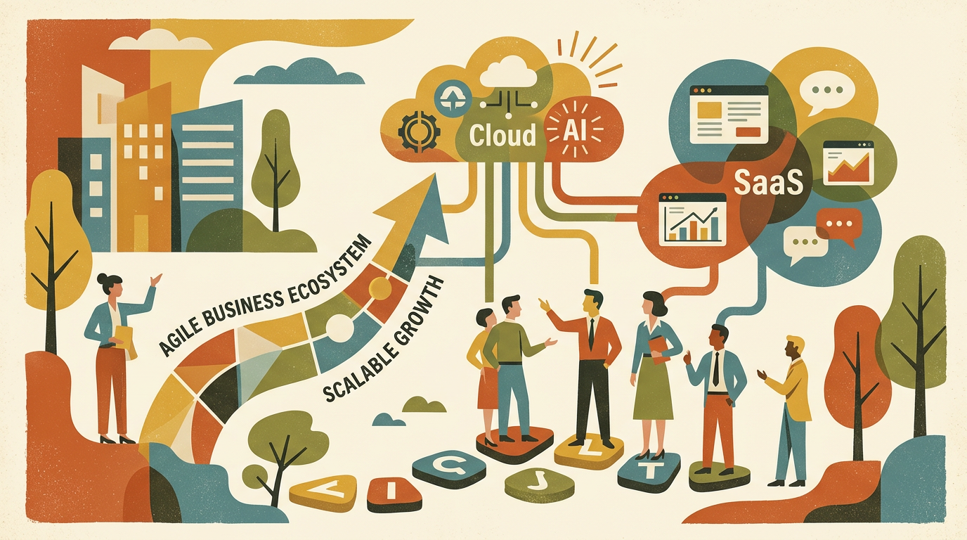 Building an Agile Business Ecosystem: Integrating SaaS, Cloud, and AI for Scalable Growth Building an Agile Business Ecosystem: Integrating SaaS, Cloud, and AI for Scalable Growth