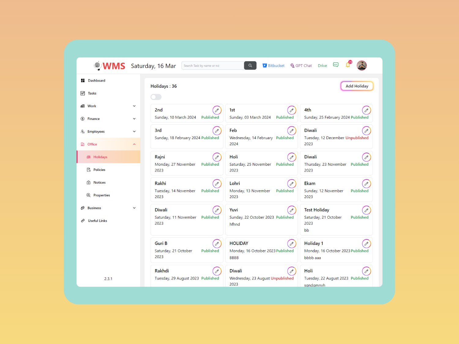 Work Management System4 Work Management System4
