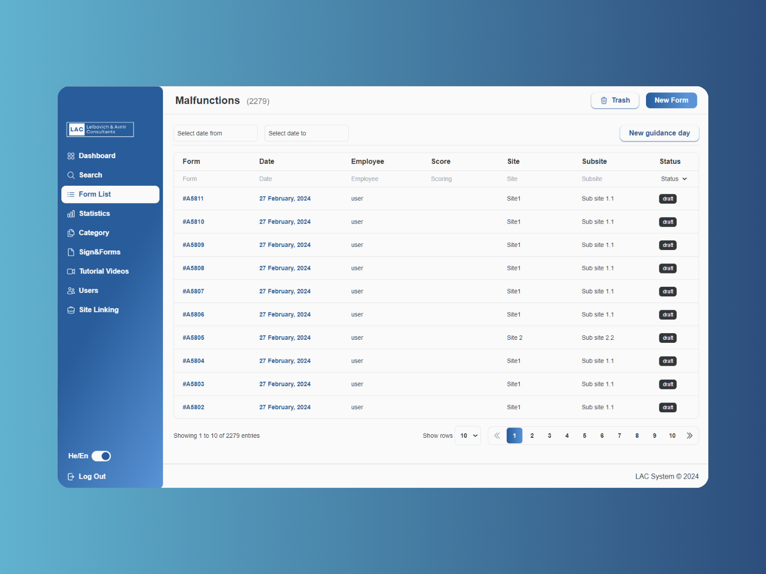 Reporting System1 Reporting System1
