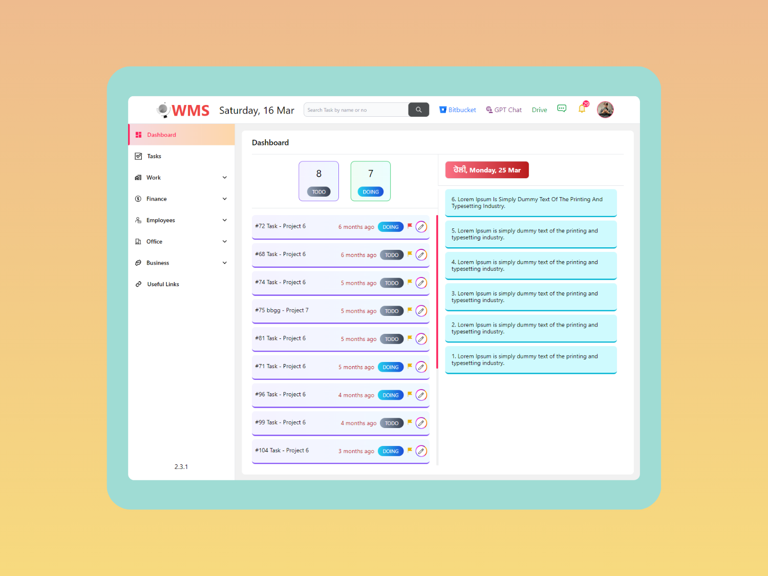 Work Management System1 Work Management System1